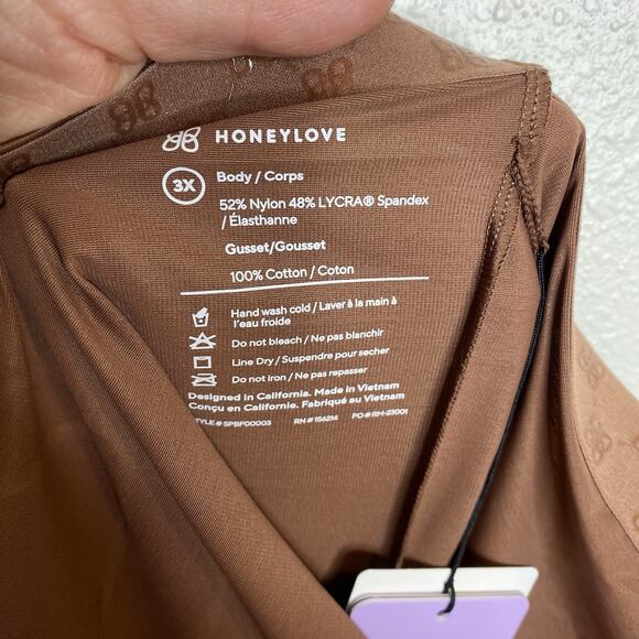 NWT‎ HONEYLOVE Toffee Shadow Sculpt High Waist Brief Size 3X - Picture 8 of 9
